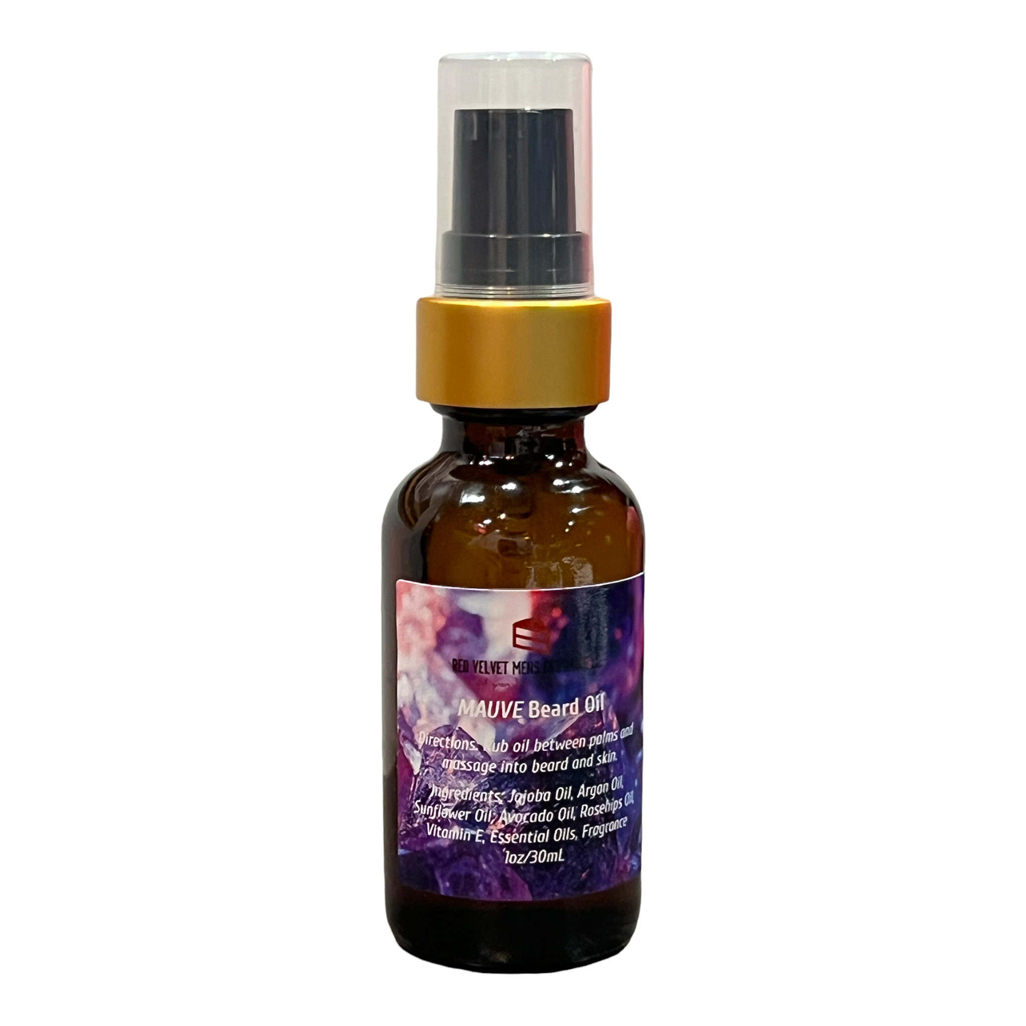 MAUVE BEARD OIL OUR VERSION OF BOND No. 9 DUBAI AMETHYST Red