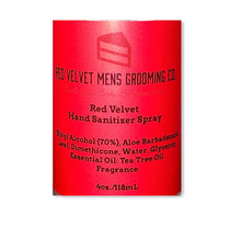 Load image into Gallery viewer, RED VELVET HAND SANITIZER SPRAY - 4oz
